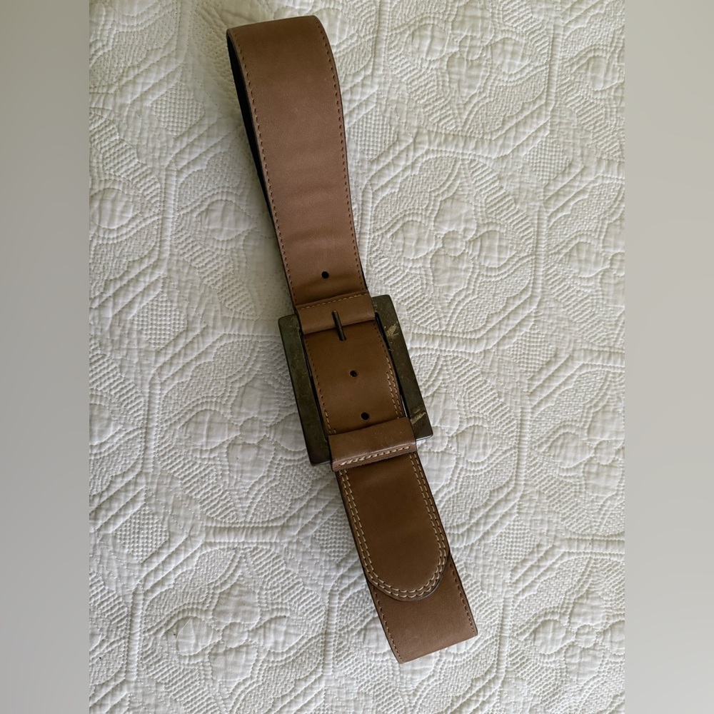 Wide Tan Belt